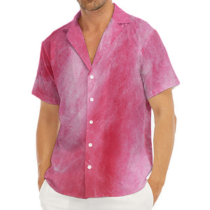 Pink Cotton Candy Print Men's Deep V-Neck Shirt