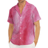 Pink Cotton Candy Print Men's Deep V-Neck Shirt