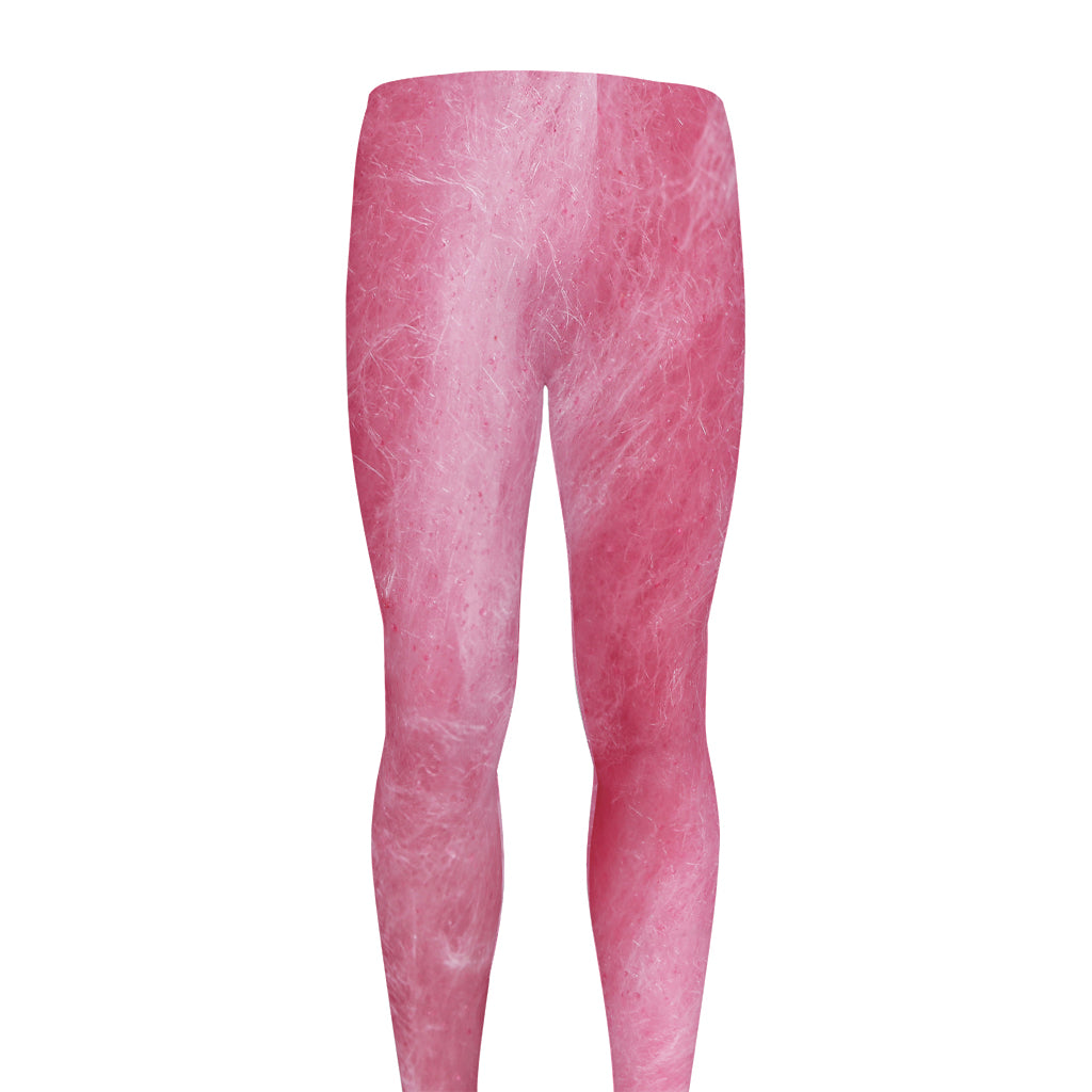 Pink Cotton Candy Print Men's leggings