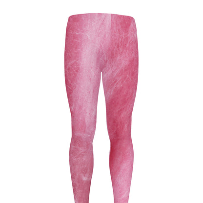Pink Cotton Candy Print Men's leggings
