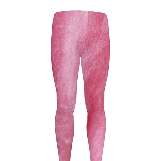 Pink Cotton Candy Print Men's leggings
