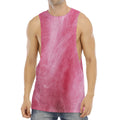 Pink Cotton Candy Print Men's Muscle Tank Top
