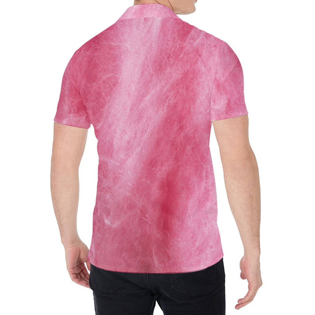 Pink Cotton Candy Print Men's Shirt
