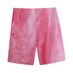 Pink Cotton Candy Print Men's Sports Shorts