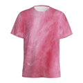 Pink Cotton Candy Print Men's Athletic T-Shirt