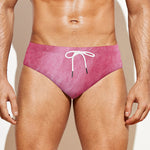 Pink Cotton Candy Print Men's Swim Briefs