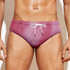 Pink Cotton Candy Print Men's Swim Briefs