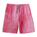 Pink Cotton Candy Print Men's Swim Trunks