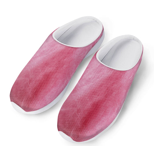 Pink Cotton Candy Print Mesh Casual Shoes