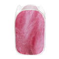 Pink Cotton Candy Print Mesh Laundry Hamper