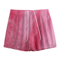 Pink Cotton Candy Print Mesh Shorts