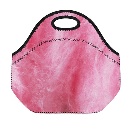 Pink Cotton Candy Print Neoprene Lunch Bag