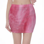 Pink Cotton Candy Print Pencil Mini Skirt
