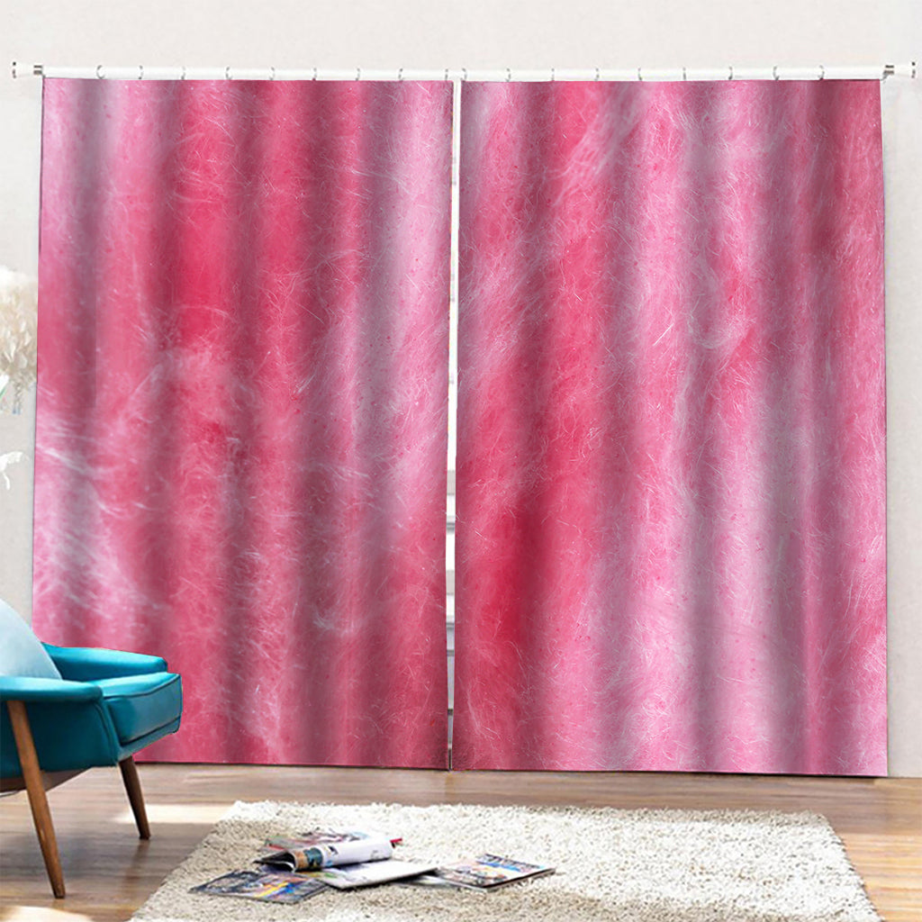 Pink Cotton Candy Print Pencil Pleat Curtains