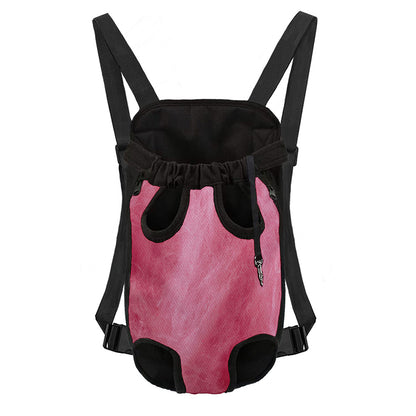 Pink Cotton Candy Print Pet Carrier Backpack