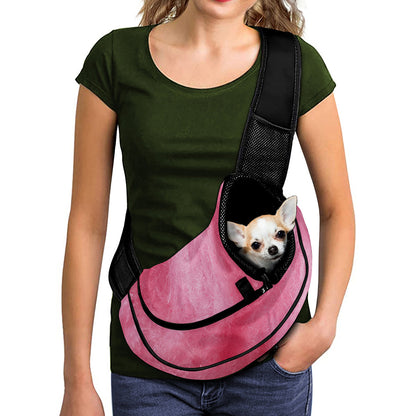 Pink Cotton Candy Print Pet Sling Carrier