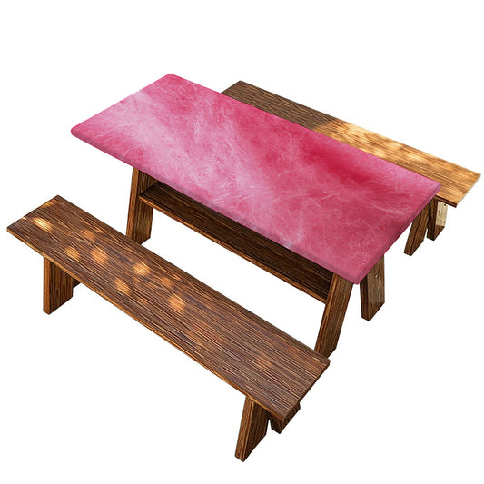 Pink Cotton Candy Print Picnic Table Cover