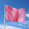 Pink Cotton Candy Print Polyester Flag