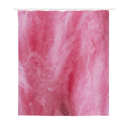 Pink Cotton Candy Print Polyester Shower Curtain