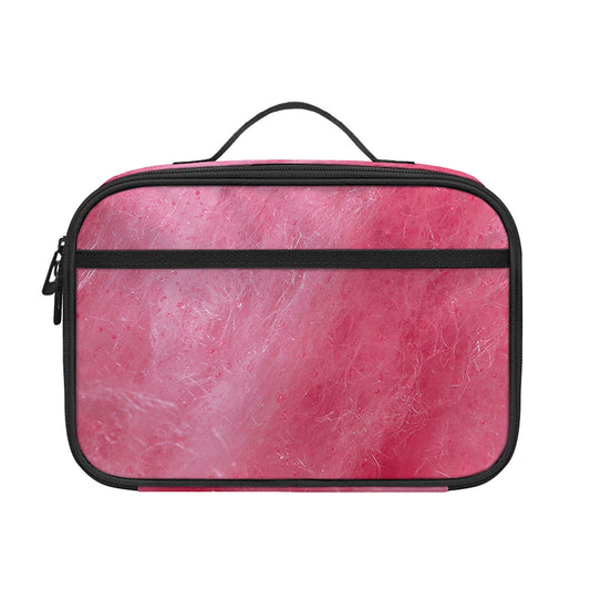 Pink Cotton Candy Print Portable Lunch Bag
