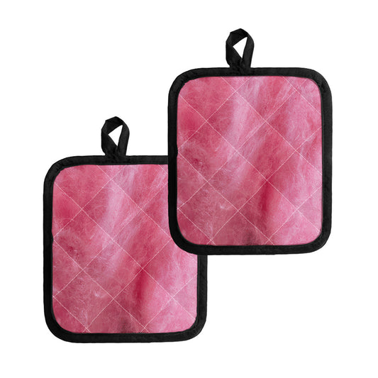 Pink Cotton Candy Print Pot Holders