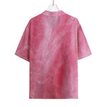 Pink Cotton Candy Print Rayon Hawaiian Shirt