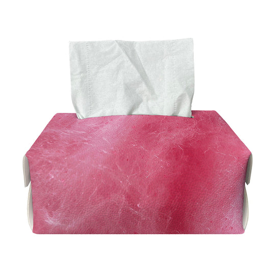Pink Cotton Candy Print Rectangle Tissue Box Cover