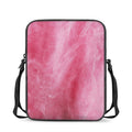 Pink Cotton Candy Print Rectangular Crossbody Bag