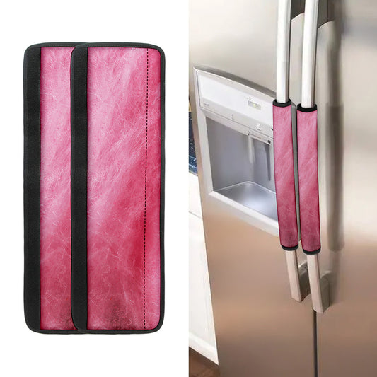 Pink Cotton Candy Print Refrigerator Handle Covers