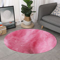 Pink Cotton Candy Print Round Rug