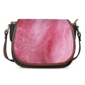 Pink Cotton Candy Print Saddle Bag