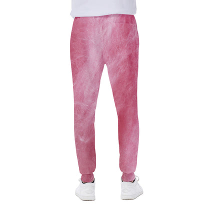Pink Cotton Candy Print Scuba Joggers