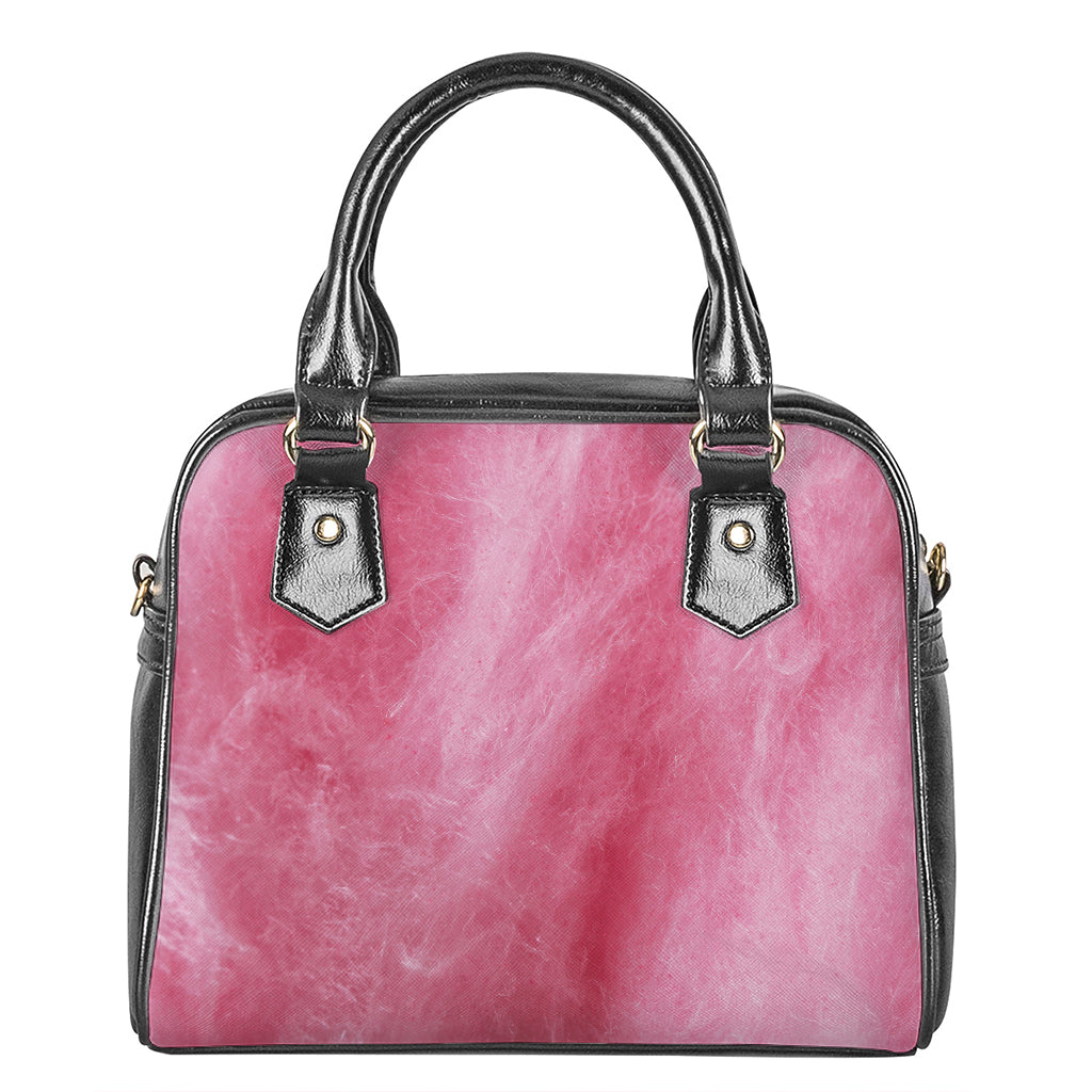 Pink Cotton Candy Print Shoulder Handbag