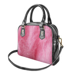 Pink Cotton Candy Print Shoulder Handbag