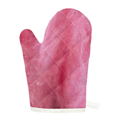 Pink Cotton Candy Print Single Oven Mitt