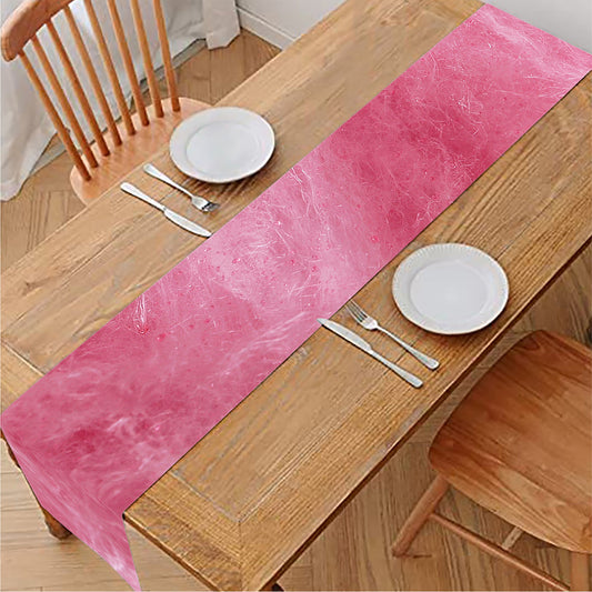 Pink Cotton Candy Print Table Runner