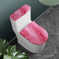 Pink Cotton Candy Print Toilet Lid And Tank Cover Set