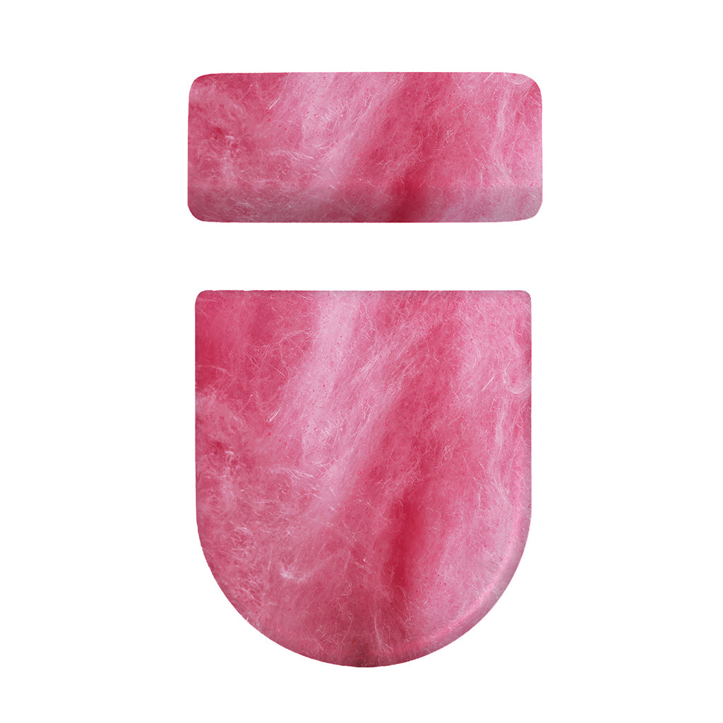 Pink Cotton Candy Print Toilet Lid And Tank Cover Set