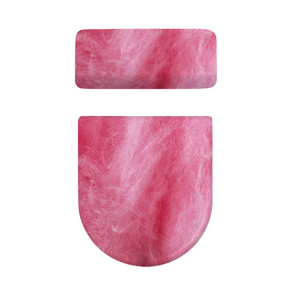 Pink Cotton Candy Print Toilet Lid And Tank Cover Set