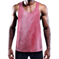 Pink Cotton Candy Print Men's Workout Tank Top