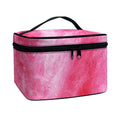 Pink Cotton Candy Print Travel Makeup Bag