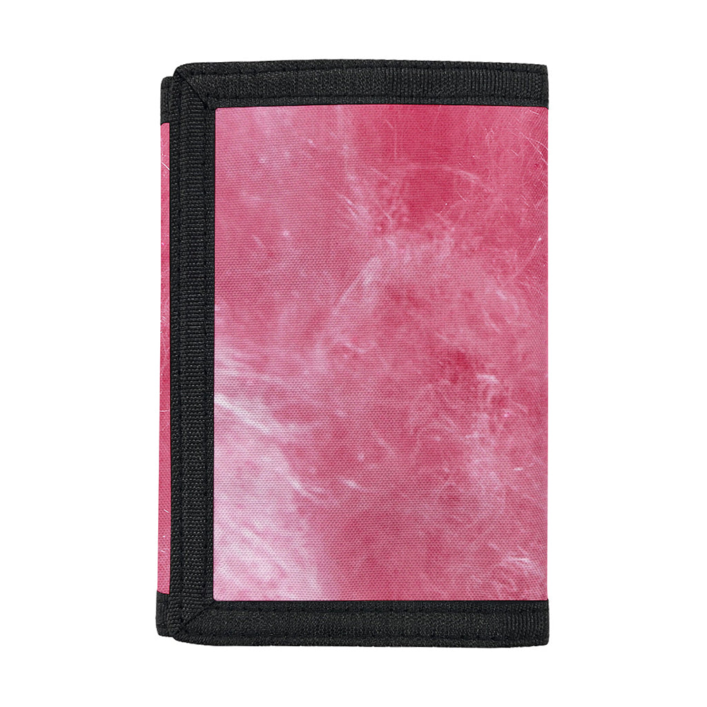 Pink Cotton Candy Print Trifold Wallet