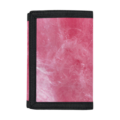 Pink Cotton Candy Print Trifold Wallet