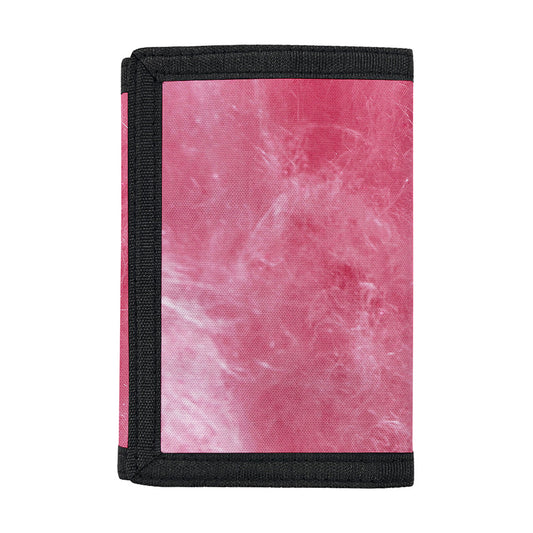 Pink Cotton Candy Print Trifold Wallet