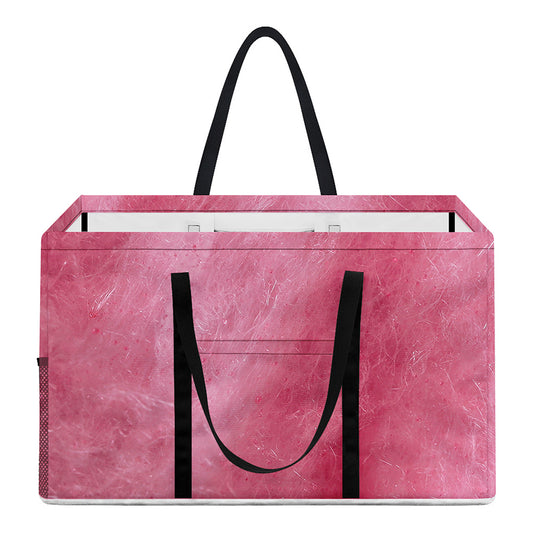 Pink Cotton Candy Print Utility Tote Bag