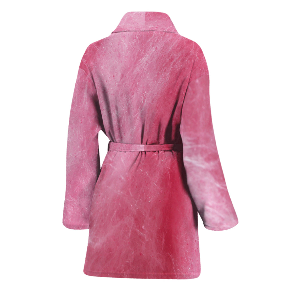 Pink Cotton Candy Print Women's Bathrobe