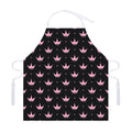 Pink Crown Pattern Print Adjustable Apron