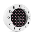 Pink Crown Pattern Print Alarm Clock
