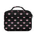 Pink Crown Pattern Print Briefcase Bible Bag
