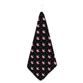 Pink Crown Pattern Print Hand Towel